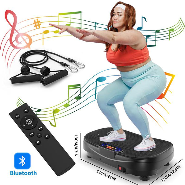 【Saygogo】Vibration Plate Exercise Machine - Bluetooth Whole Body Workout Vibration Fitness Platform W/ Loop Bands - Home Training Equipment for Weight & Toning 300LBS