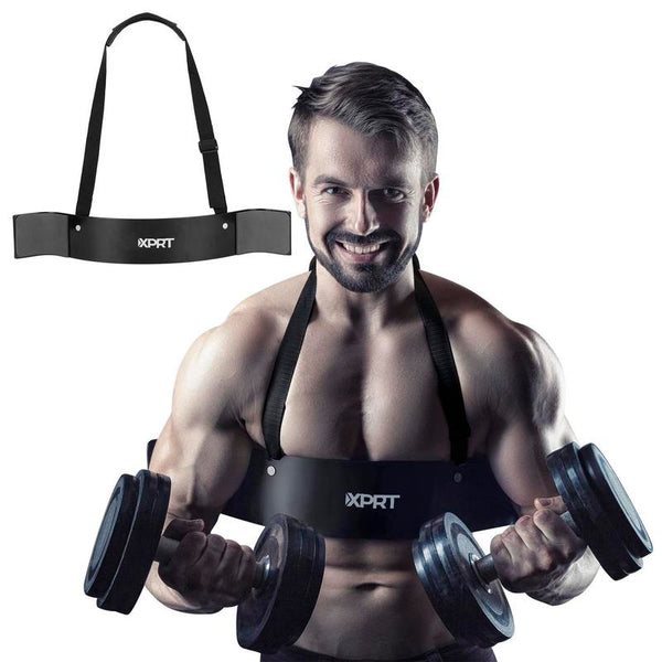 XPRT Fitness Arm Blaster for Biceps and Triceps, Muscle Isolator for Weight Lifting and Bodybuilding, Aluminum and Nylon Construction