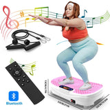 【Saygogo】Vibration Plate Exercise Machine - Bluetooth Whole Body Workout Vibration Fitness Platform W/ Loop Bands - Home Training Equipment for Weight & Toning 300LBS