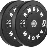 LB Bumper Plates Olympic Weight Plates, Bumper Weight Plates, Steel Insert, Strength Training.