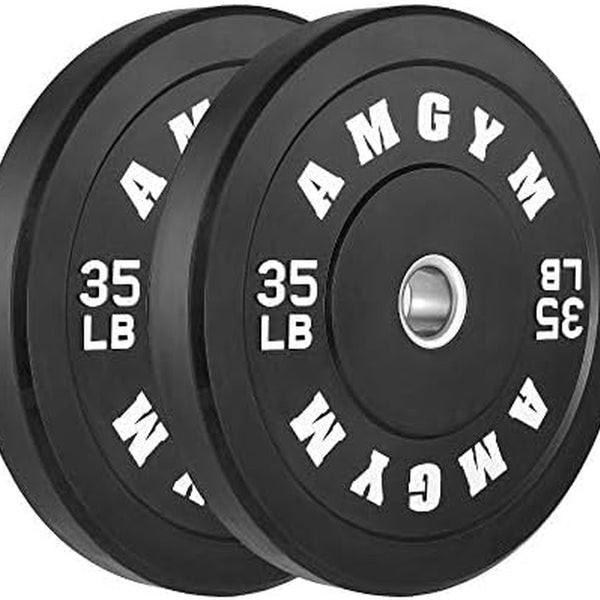 LB Bumper Plates Olympic Weight Plates, Bumper Weight Plates, Steel Insert, Strength Training.