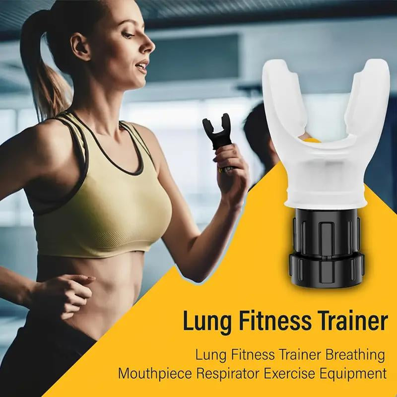 Breathing Trainer-Portable Easy to Clean-Breathing Exercise Device for Lungs-Ergonomic Mouth Bite Device for Adult-Lung Trainer-Adjustable