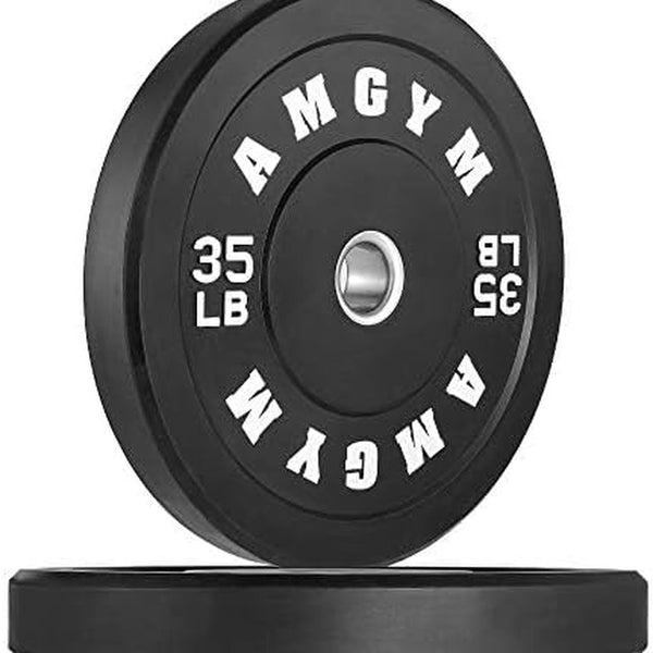 LB Bumper Plates Olympic Weight Plates, Bumper Weight Plates, Steel Insert, Strength Training.