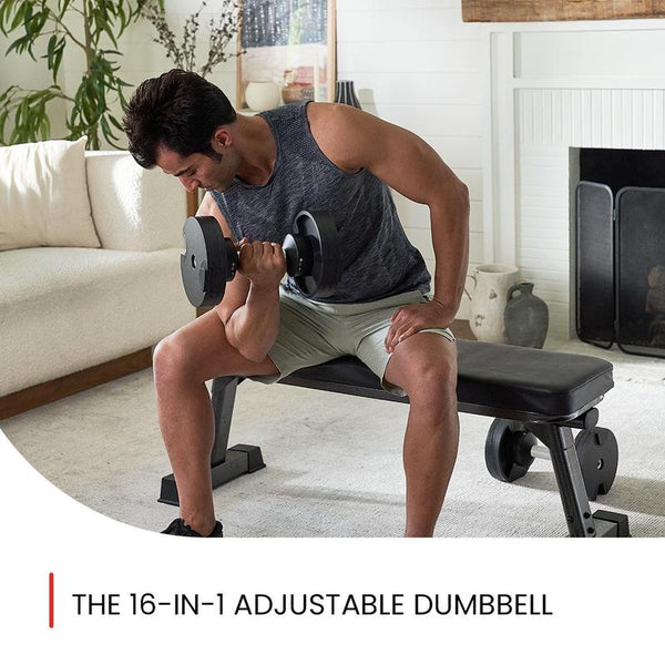 NUOBELL Adjustable Dumbbell Set 5-80 Lbs