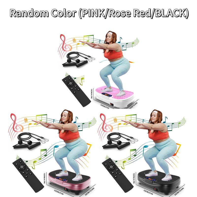 【Saygogo】Vibration Plate Exercise Machine - Bluetooth Whole Body Workout Vibration Fitness Platform W/ Loop Bands - Home Training Equipment for Weight & Toning 300LBS